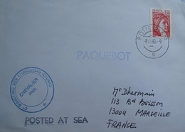 A112 - MARQUE LINEAIRE PAQUEBOT - CàD : ROTTERDAM 8/07/1980 - PAQUEBOT " CHEVALIER PAUL " - PAYS-BAS > FRANCE - Schiffspost