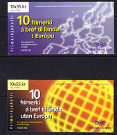 Europa Cept 1996 Iceland 2 Booklets ** Mnh (40056A) - 1996