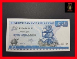 Zimbabwe  2 $ 1983 P. 1 B  UNC - Zimbabwe