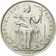 Monnaie, French Polynesia, 5 Francs, 1991, Paris, SUP, Aluminium, KM:12 - Frans-Polynesië