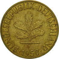 Monnaie, République Fédérale Allemande, 5 Pfennig, 1950, Karlsruhe, TB, Brass - 5 Pfennig