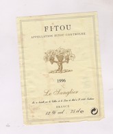 ETIQUETTE DE VIN FITOU 1996! - Vin De Pays D'Oc