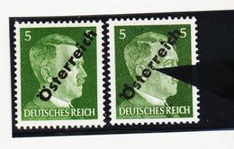 NEU1153 ÖSTERREICH 1945 Michl 660 PLATTENFEHLER Kurzes "r" Mit VERGLEICHSTÜCK SIEHE ABBILDUNG - Variétés & Curiosités