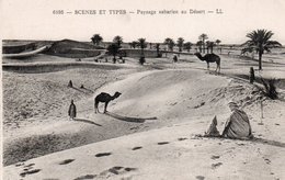 SCENES ET TYPES-PAYSAGE SAHARIEN AU DESERT - Westsahara