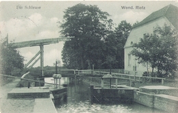 WENDISCH RIETZ Landkreis Oder Spree Die Schleuse Grünlich 4.8.1913 TOP-Erhaltung - Storkow