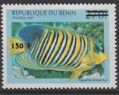 Bénin 2000 Mi. 1297 Poisson Fisch Fish Marine Life Fauna Faune Surchargé Overprint MNH** - Fishes