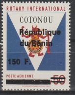 Bénin Rotary Club International Cotonou Poste Aérienne Airmail Surchargé Overprint MNH** - Rotary Club