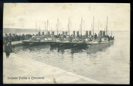 96201 CIRKVENICA  1909. Torpedo Flottila, Régi Képeslap - Warships