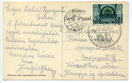 96317 NAGYBÁNYA 1940. Régi Képeslap, Visszatért Bélyegzéssel - Ungheria