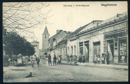97249 NAGYBICCSE 1918. Régi Képeslap, Vár Utca, üzletek  /  HUNGARY / SLOVAKIA - Hungary