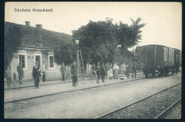 97261 OROSZKA / Pohronský Ruskov 1917. Pályaudvar, Ritka Régi Képeslap  /  HUNGARY / SLOVAKIA - Hongrie