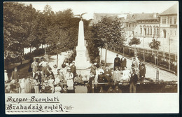 97264 SZEPESZOMBAT 1905. Cca. Szabadságharc Emlékoszlop, Ritka Fotós Képeslap  /  HUNGARY / SLOVAKIA - Hongrie