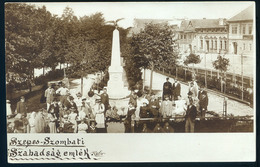 97264 SZEPESZOMBAT 1905. Cca. Szabadságharc Emlékoszlop, Ritka Fotós Képeslap  /  HUNGARY / SLOVAKIA - Ungarn