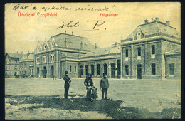 97319 CEGLÉD 1910. Állomás, Régi Képeslap, Weisz Lipót  /  CEGLÉD 1910 Statione Vintage Pic. P.card Lipót Weisz - Hongrie