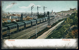 97316 POZSONY 1908 Állomás, Régi Képeslap  /  POZSONY 1908 Station Vintage Pic. P.card HUNGARY / SLOVAKIA - Hungary