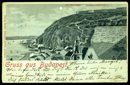 99042 BUDAPEST 1899.  Gellérthegy, Tabán Litho Képeslap - Hongrie