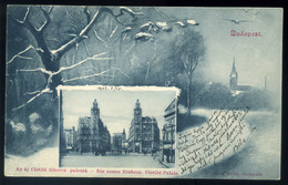 99058 BUDAPEST 1902. Clotild Paloták , Ritka Ganz Képeslap , Postaügynökségi Bélyegzéssel - Ungarn