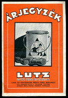 94887 1938. LUTZ Lakk és Festékgyár, árjegyzék Füzet - Unclassified