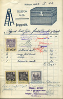 95944 Schall József, Háztartási Cikkek ,régi Fejléces,céges Számla 1924 - Ohne Zuordnung