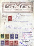 95968 Hoffmann Ferencz Képkeret, Régi,fejléces,céges Számla 1921 - Unclassified