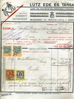 95970 LUTZ Ede Festékgyár, Régi,fejléces,céges Számla 1925. - Non Classés