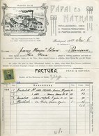 95924 PÁPAI és Náthán, Régi Fejléces, Céges Számla 1910. - Unclassified