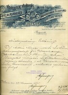 95547 Vízvezeték, Világítás és Fűtésberendezés Rt. Régi Fejléces,céges Számla 1895. - Ohne Zuordnung