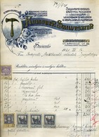 96006 Kutscher Szilveszter , Szíjgyártó-Nyerges Régi ,fejléces,céges Számla  1921 - Zonder Classificatie