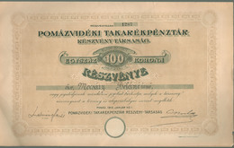 97000a POMÁZ 1912. Pomázvidéki Takarékpénztár Részvény - Ohne Zuordnung