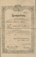 97032 KASSA 1888. Iparigazolvány , "bér és Társas Kocsi Ipar" Kocsi Iparos Részére. Dekoratív Darab! HUNGARY / SLOVAKIA - Zonder Classificatie