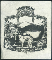 97656 EX LIBRIS 1910. Cca  Julius Nitsche  15*12  /  EX LIBRIS Ca 1910 Julius Nitsche 15*12 - Ohne Zuordnung