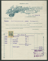 97344 POLLÁK Alfréd Ezüst árú Raktár 1914. Fejléces, Céges Számla  /  Alfred POLLAK Silver Wares 1914 Letterhead Corp. B - Non Classés