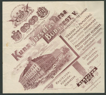 97341 KUNZ József Fehérnemű Gyár 1907. Fejléces, Céges Számla  /  József KUNZ Underwear Factory 1907 Letterhead Corp. Bi - Non Classés
