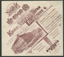 97341 KUNZ József Fehérnemű Gyár 1907. Fejléces, Céges Számla  /  József KUNZ Underwear Factory 1907 Letterhead Corp. Bi - Zonder Classificatie