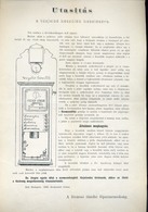 97861 BUDAPEST 1883. Fővárosi Tűzoltó Parancsnokság, Utasítás Tűzjelző Készülékek Kezelésére  /  BUDAPEST 1883 Metropoli - Zonder Classificatie