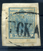 95510 TOKAY 1850. 9Kr I.t. Tokay Bélyeg Előtti Rész Bélyegzéssel, Ritka ! (800p) - Used Stamps