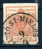 95543 LIPTÓSZENTMIKLÓS 3Kr Szép Bélyegzés - Used Stamps