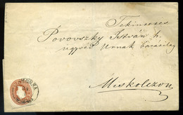 96177 HOMONNA 1862. 10Kr Levélen Miskolcra Küldve - Used Stamps