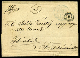 96291 MÓOR 1865. Szép Hivatalos Boríték Székesfehérvárra Küldve - Used Stamps