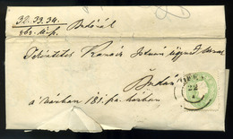 96344 OFEN 1863. Helyi Levél 3kr-ral  (44000) - Used Stamps