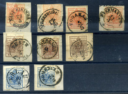 96419 1850. Kis Tétel, Szép Bélyegzésekkel  /  1850 Small Bundle Nice Pmk - Oblitérés