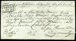 96294 TYRNAU / Nagyszombat 1835. Ex Offo Levél Znióváraljára Küldve - ...-1867 Préphilatélie