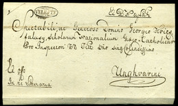 96525 VELEJTE / Veľaty  1829. Ex Offo Boríték Ungvárra Küldve, Szép - ...-1867 Prephilately