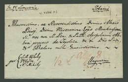 97289 TOKAJ 1820. Szép Bélyeg Előtti Levél, Tartalommal Ungvárra Küldve  /  TOKAJ 1920 Nice Pre-stamp Letter With Conten - ...-1867 Vorphilatelie