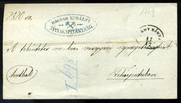 95739 NAGYBÁNYA 1869. Dekoratív, Bányakapitánysági Hivatalos Levél Fehérpatakra Küldve - Used Stamps