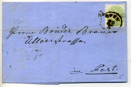 96316 OFEN 1867.05.20. Provizórium! 3Kr Szép Helyi Levélen. Ritka Darab! (140000) - Used Stamps
