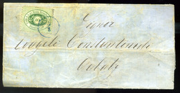 96762 1868. D.D.S.G. Kicsit Megviselt Levél, Tartalommal Galatz-ba Küldve - Lettres & Documents