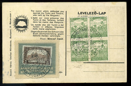 95699 1921. Irredenta Képeslap, Kiállítási Bélyegzéssel, Levélzáróval - Lettres & Documents