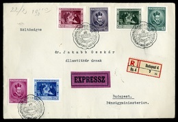 95716 BUDAPEST 1935. Pázmány Sor Expressz-ajánlott , Helyi Levélen - Lettres & Documents