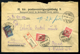 95709 BUDAPEST 1927. Helyi Ajánlott Levél, Vegyes Portózással - Lettres & Documents